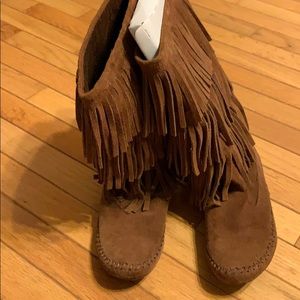 Lauren Conrad fringe boots